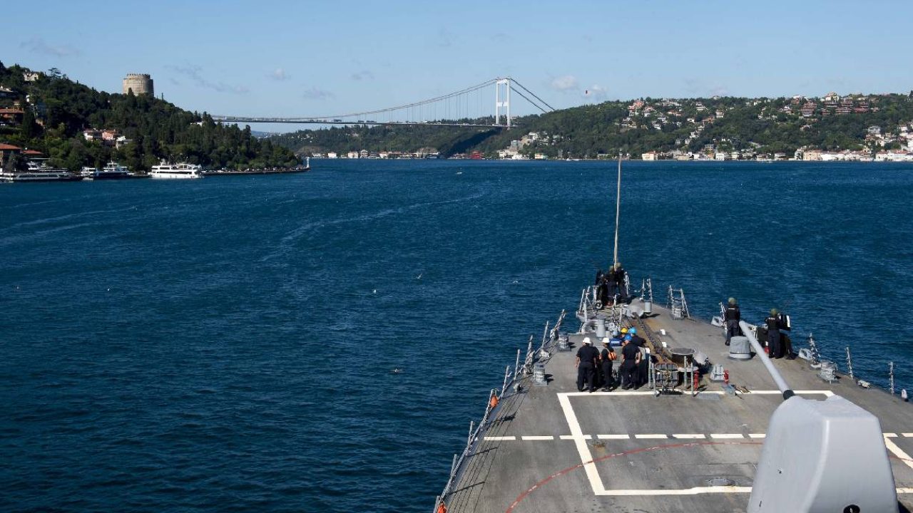 ship in bosphorus strait