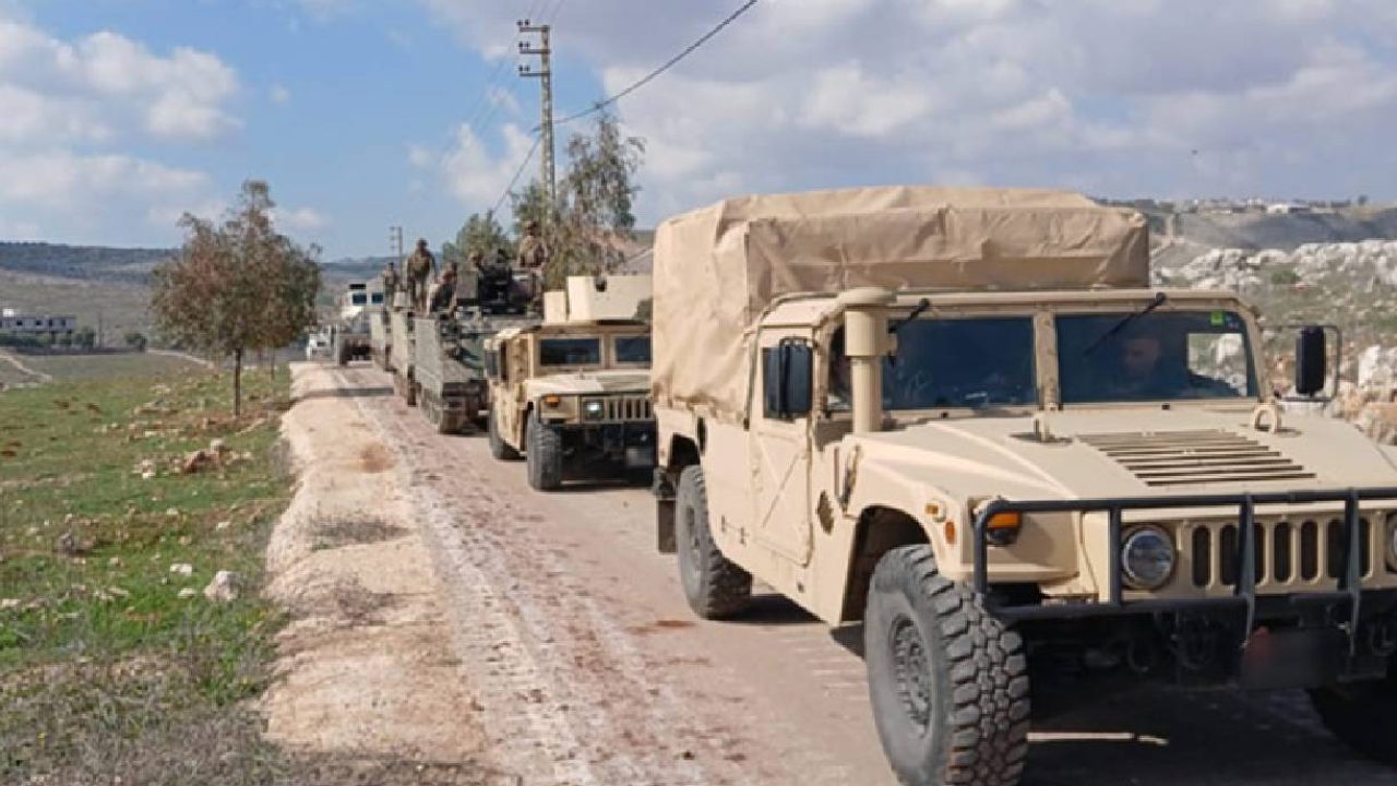 south - leb army convoy