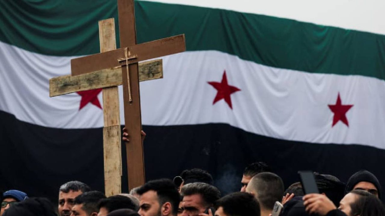syrian christian protest