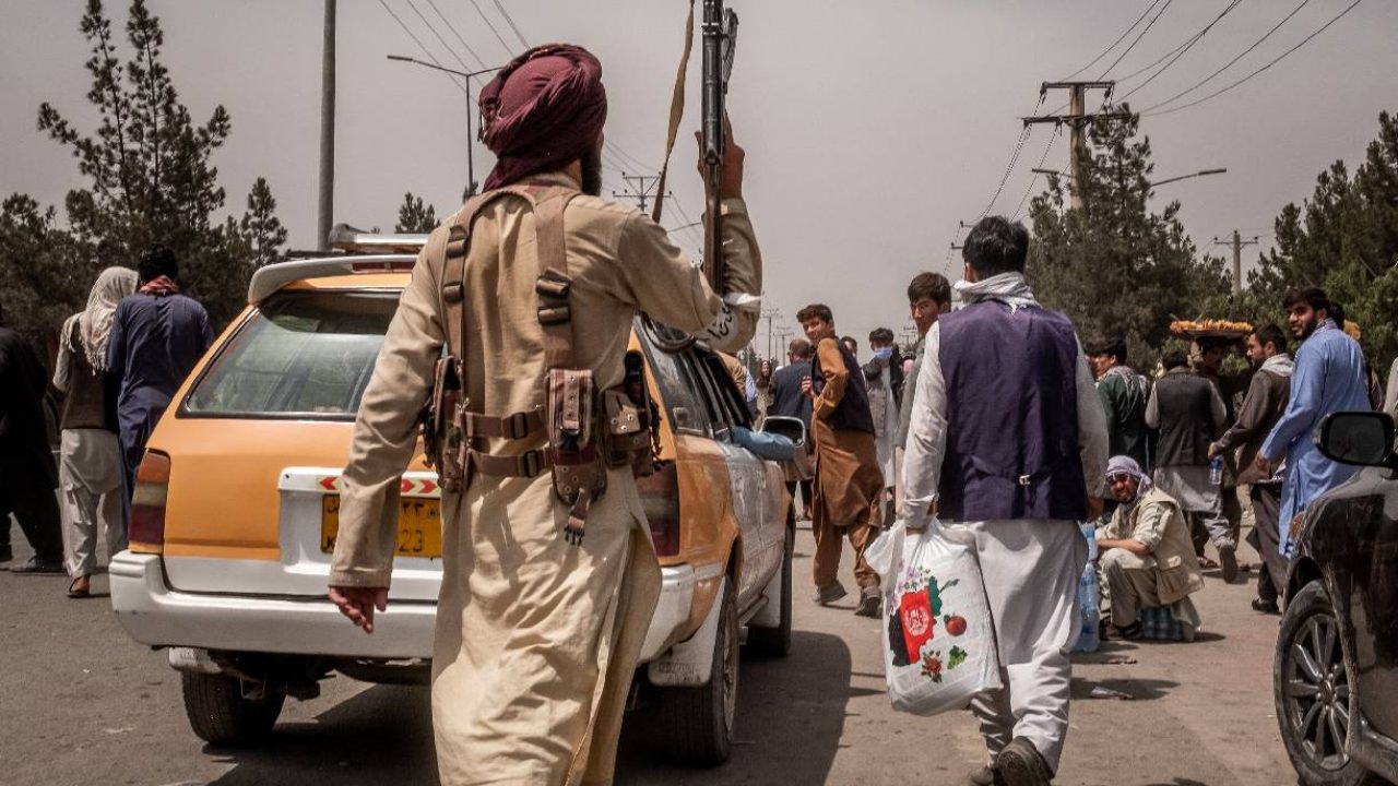 taliban fighter in street