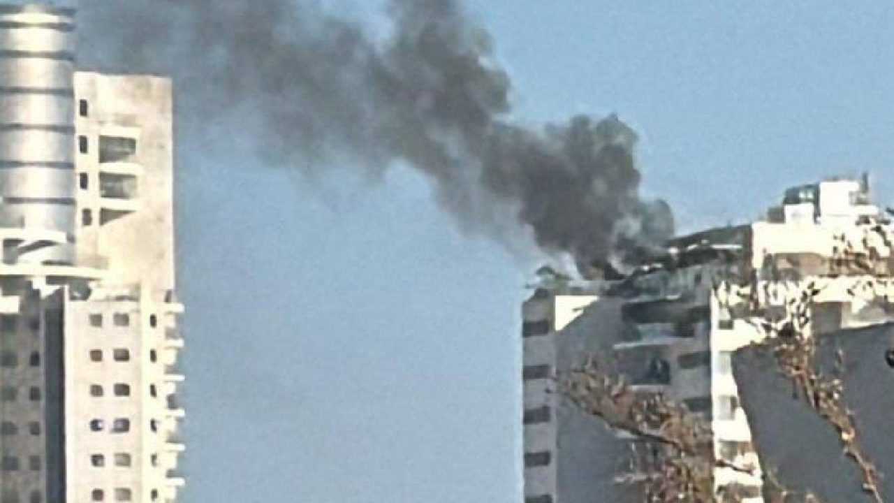 tel aviv explosion in building