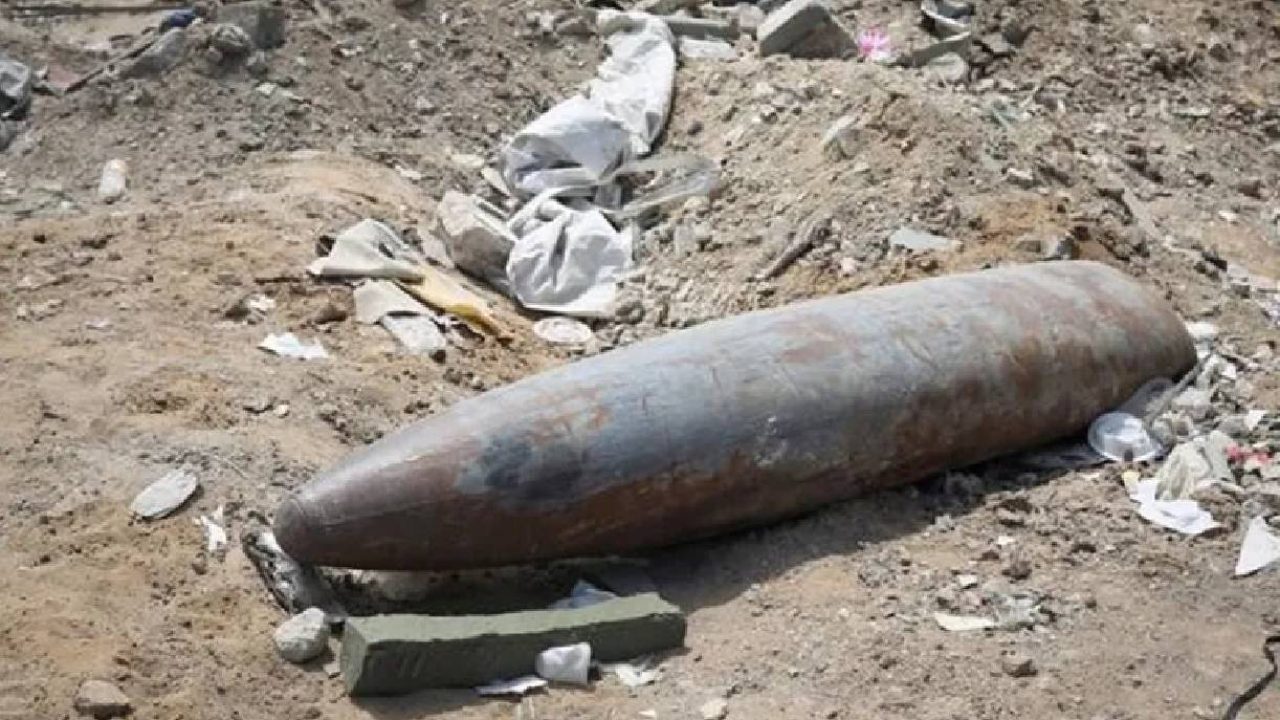 unexploded bomb